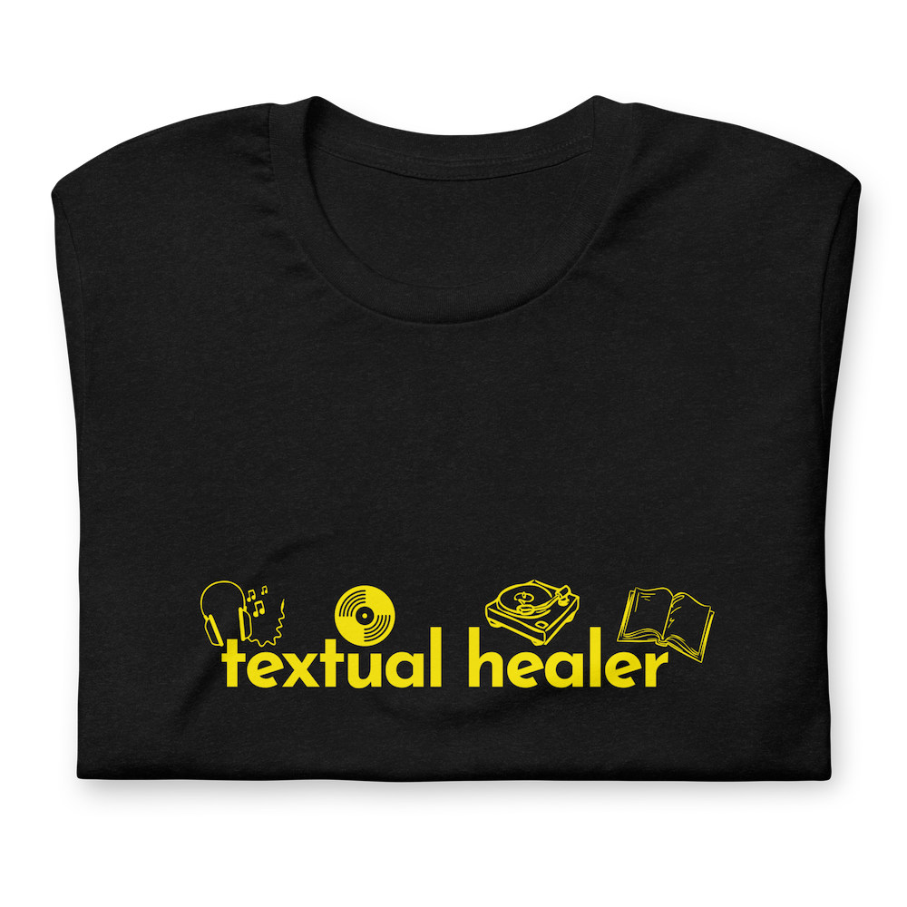 Textual Healer T-shirt - Heather Black