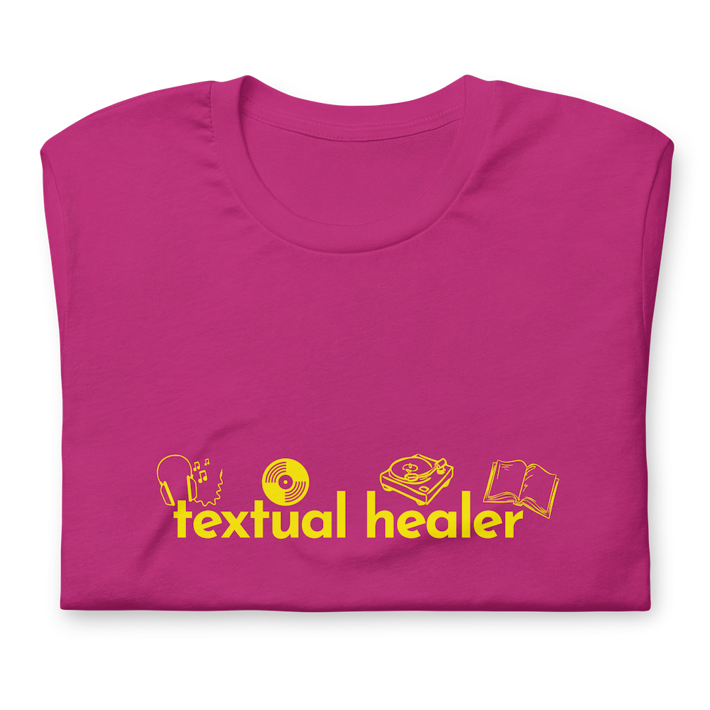 Textual Healer T-shirt - Berry